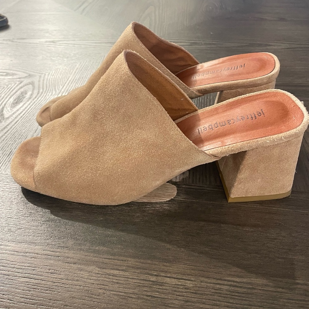 Jeffrey Campbell Suede Block Heel Sandal